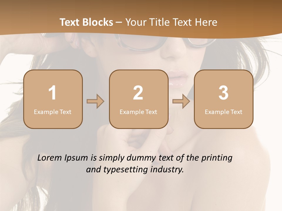 Woman In Sunglasses PowerPoint Template