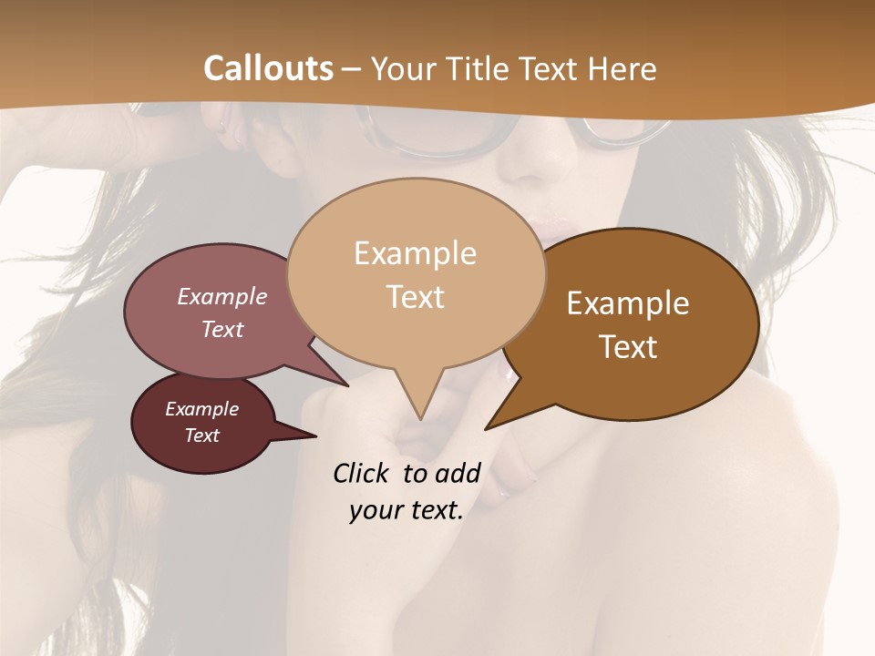 Woman In Sunglasses PowerPoint Template