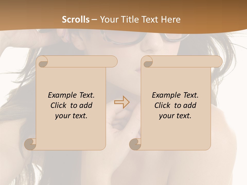 Woman In Sunglasses PowerPoint Template