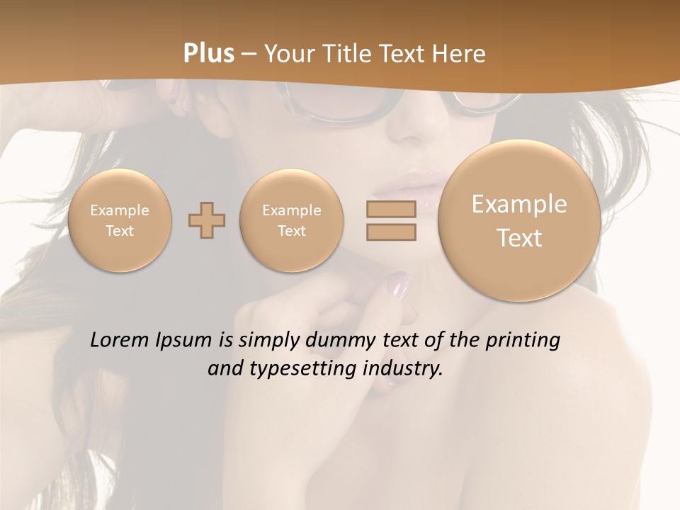 Woman In Sunglasses PowerPoint Template