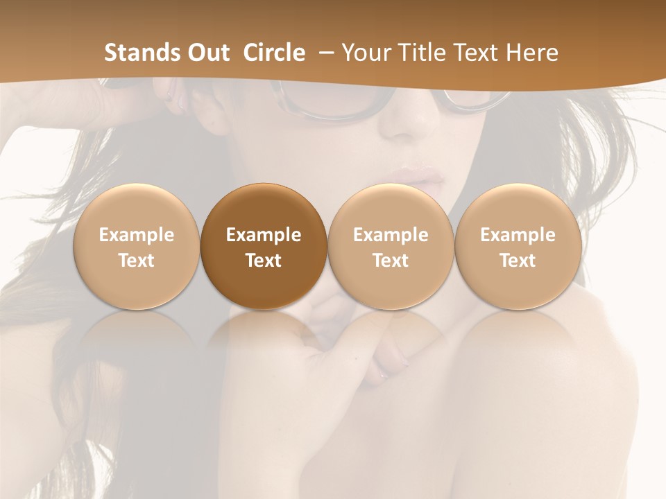 Woman In Sunglasses PowerPoint Template