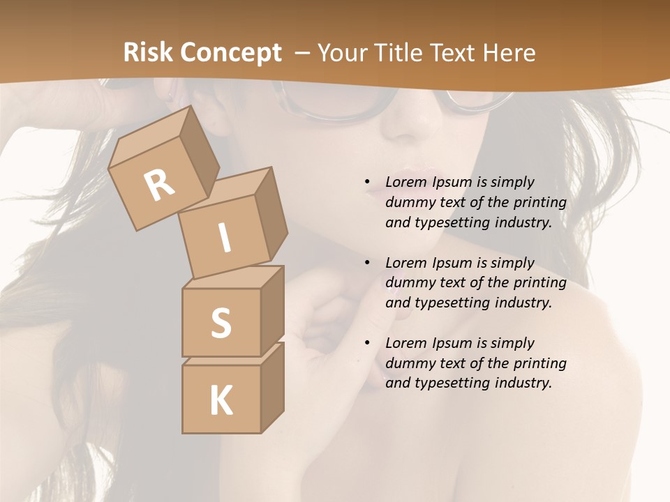 Woman In Sunglasses PowerPoint Template