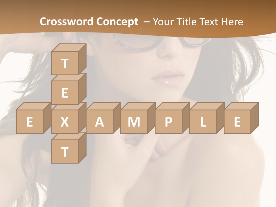 Woman In Sunglasses PowerPoint Template