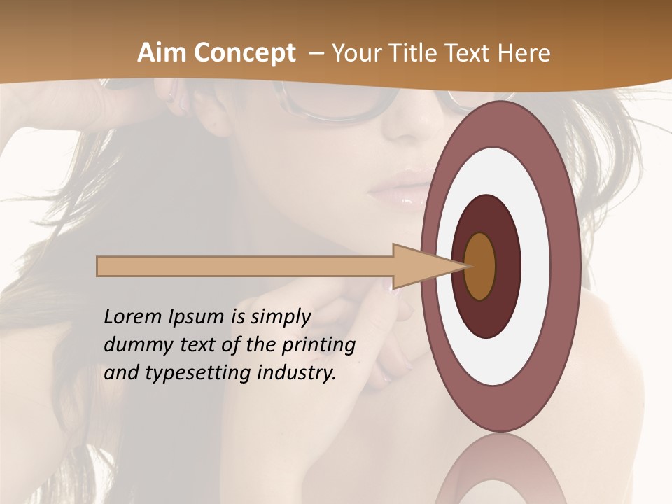 Woman In Sunglasses PowerPoint Template