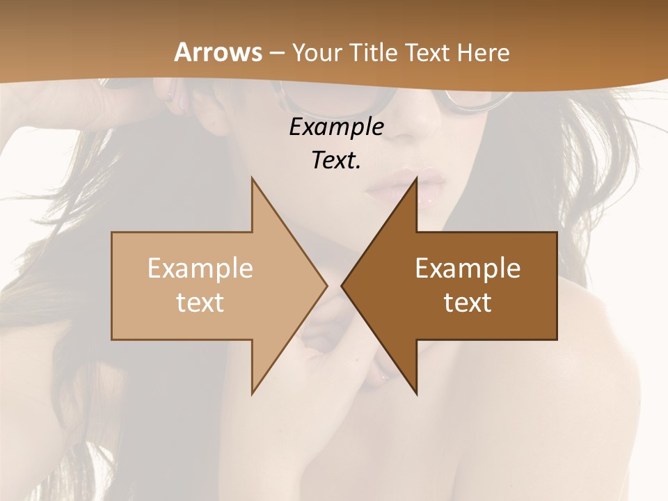 Woman In Sunglasses PowerPoint Template