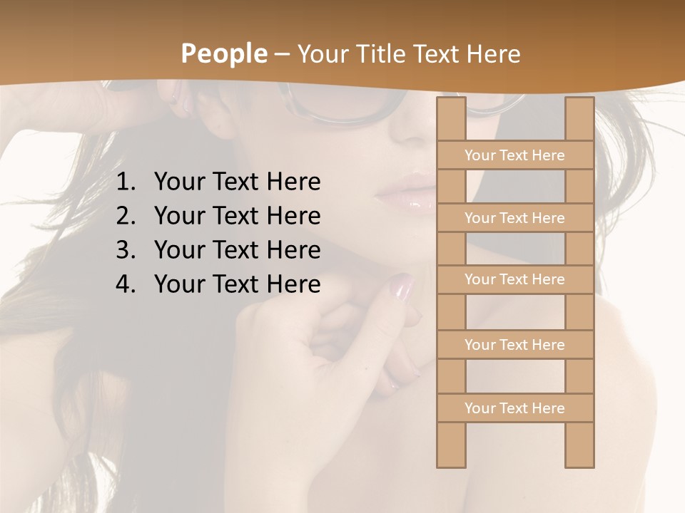 Woman In Sunglasses PowerPoint Template