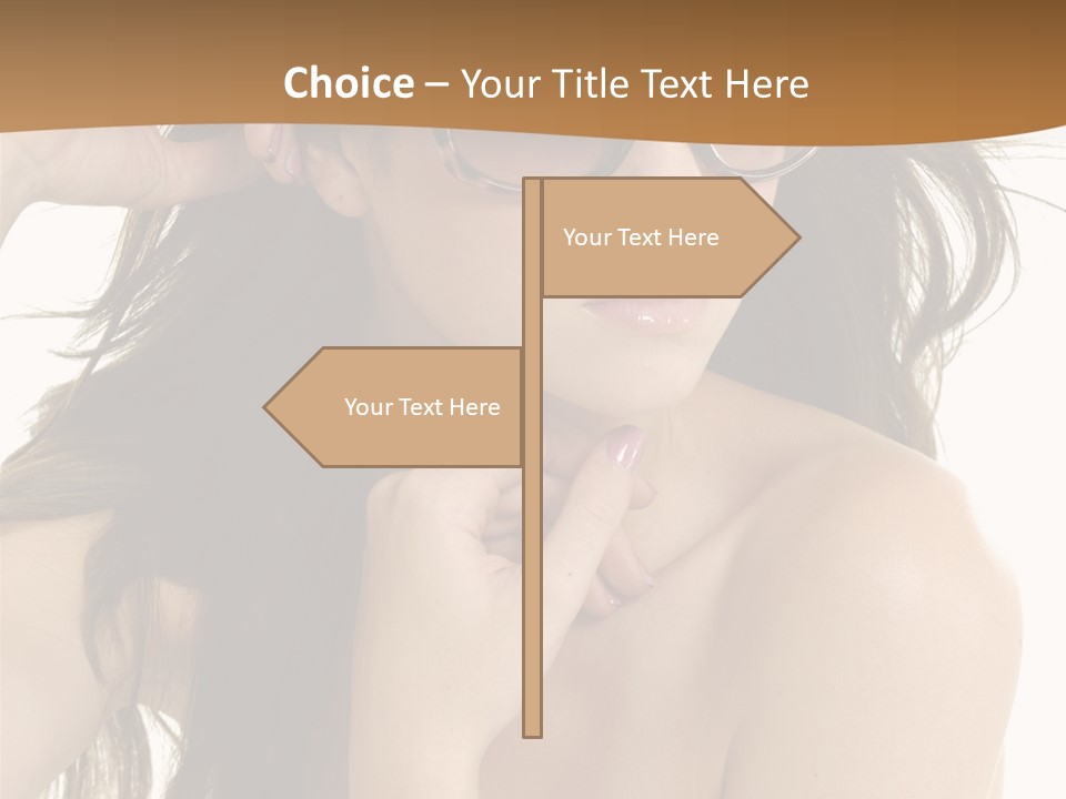 Woman In Sunglasses PowerPoint Template