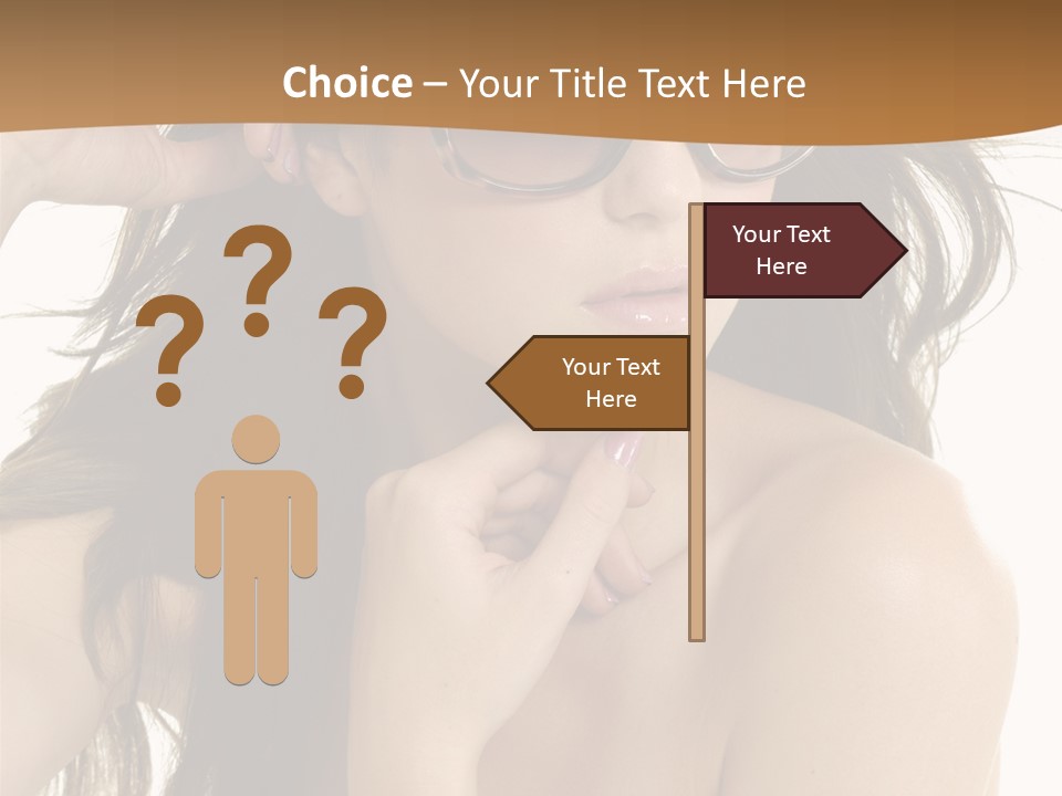 Woman In Sunglasses PowerPoint Template