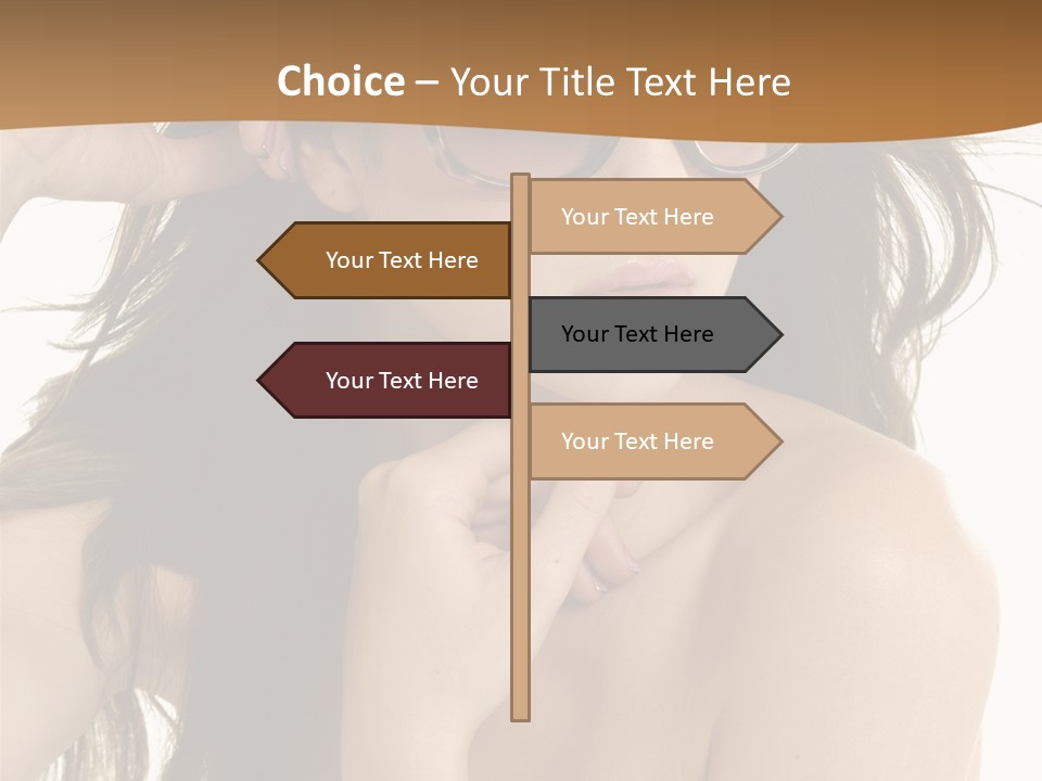 Woman In Sunglasses PowerPoint Template