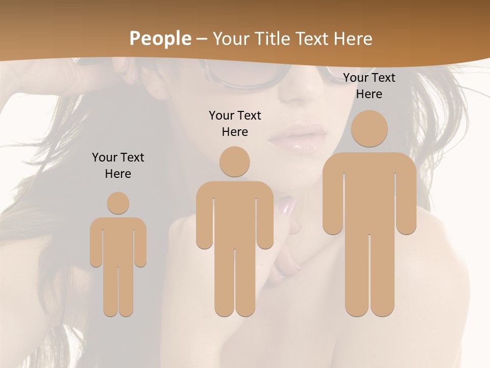 Woman In Sunglasses PowerPoint Template