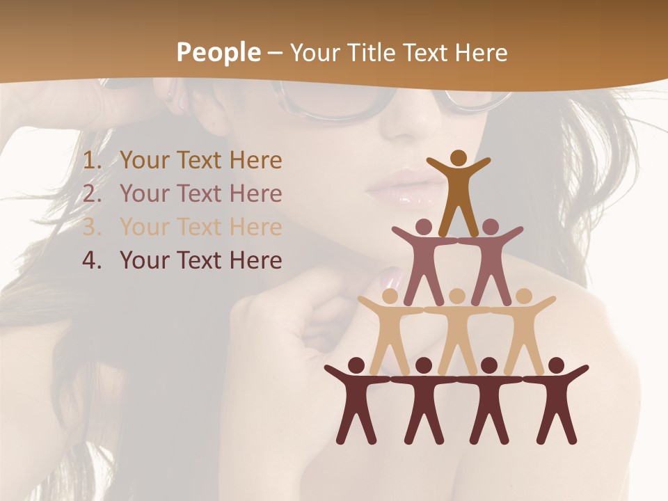 Woman In Sunglasses PowerPoint Template