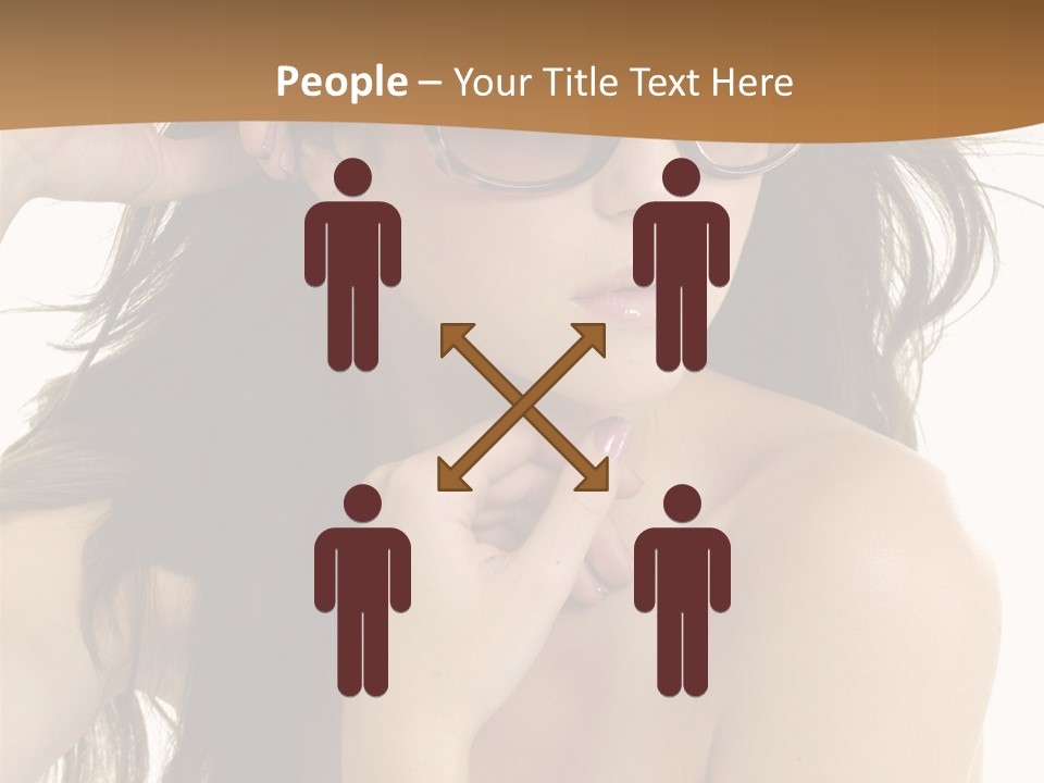 Woman In Sunglasses PowerPoint Template