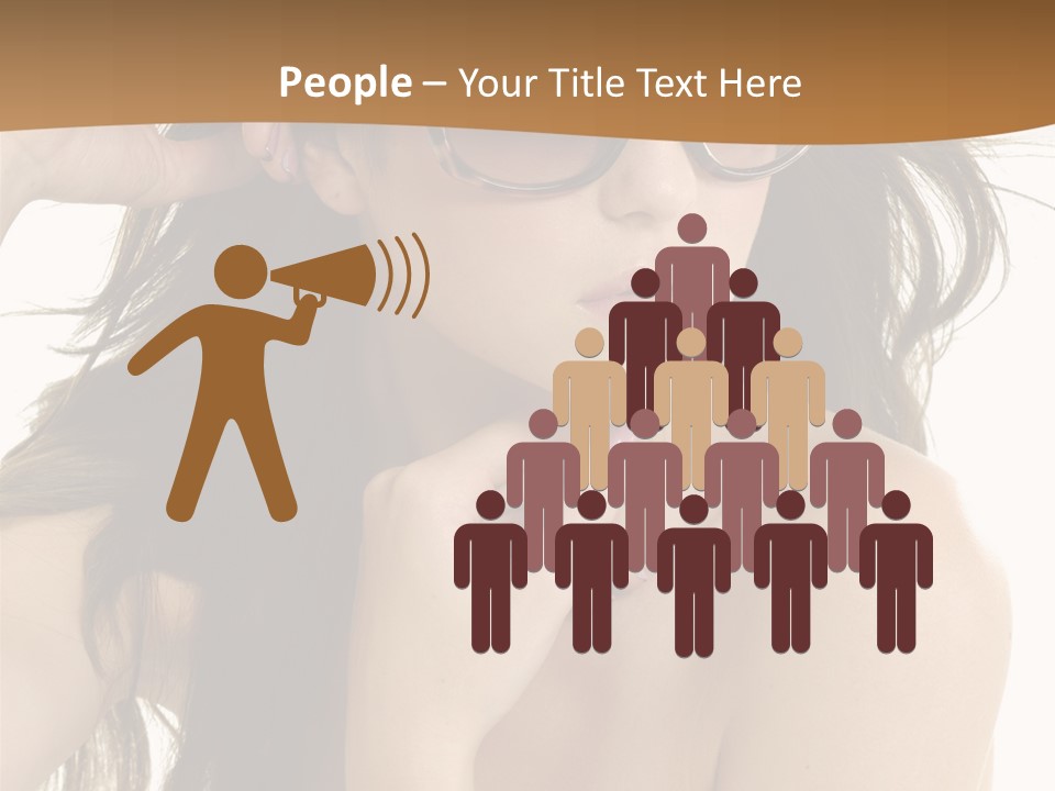 Woman In Sunglasses PowerPoint Template