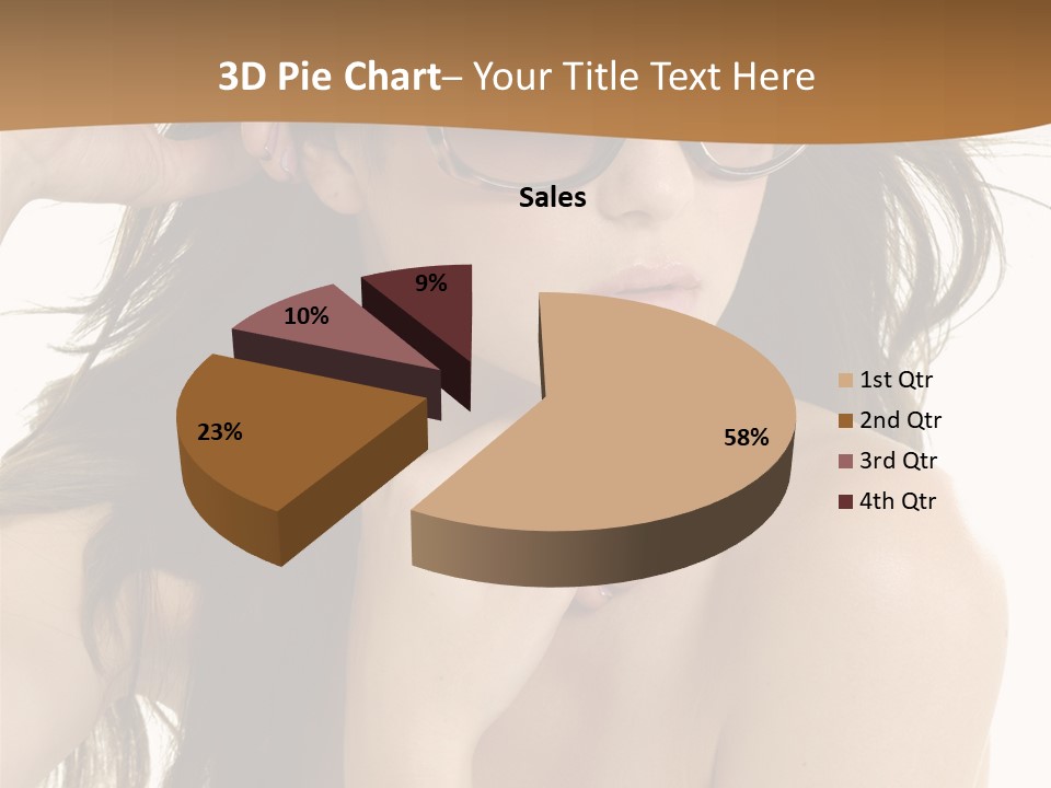 Woman In Sunglasses PowerPoint Template