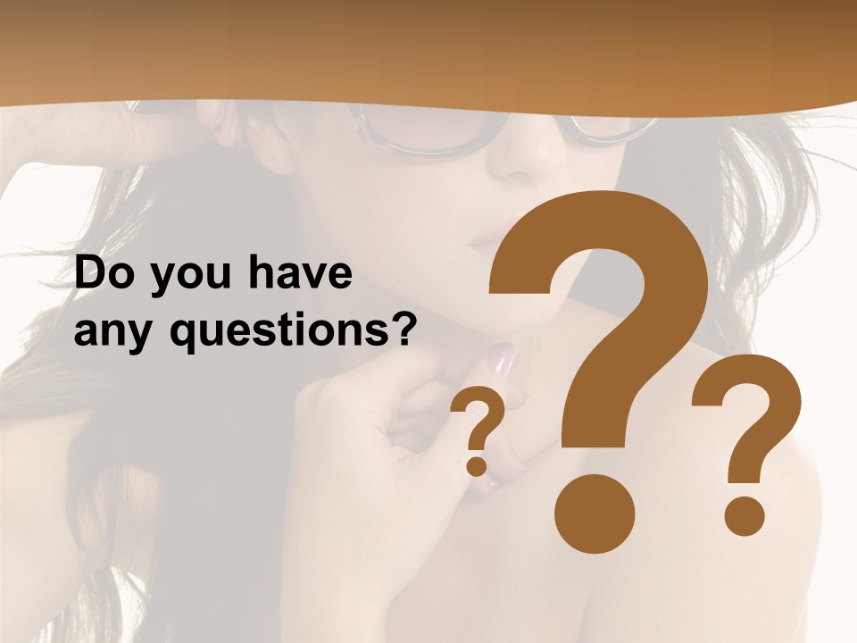 Woman In Sunglasses PowerPoint Template