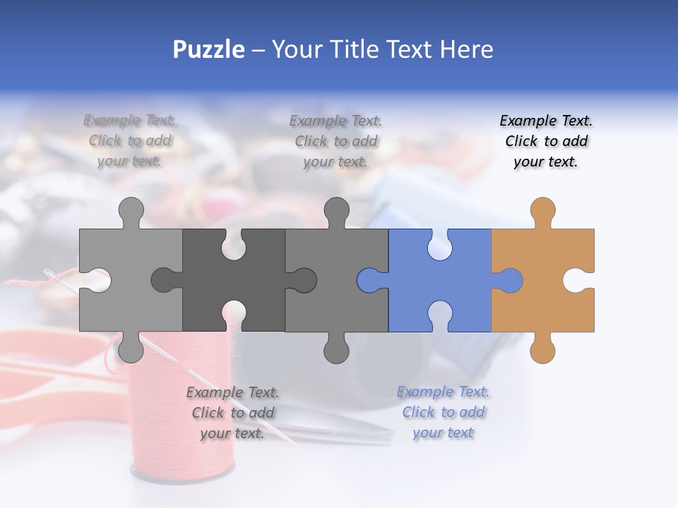 Needle Thread PowerPoint Template