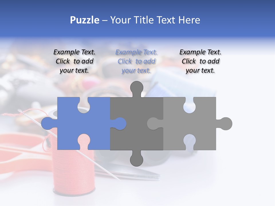 Needle Thread PowerPoint Template