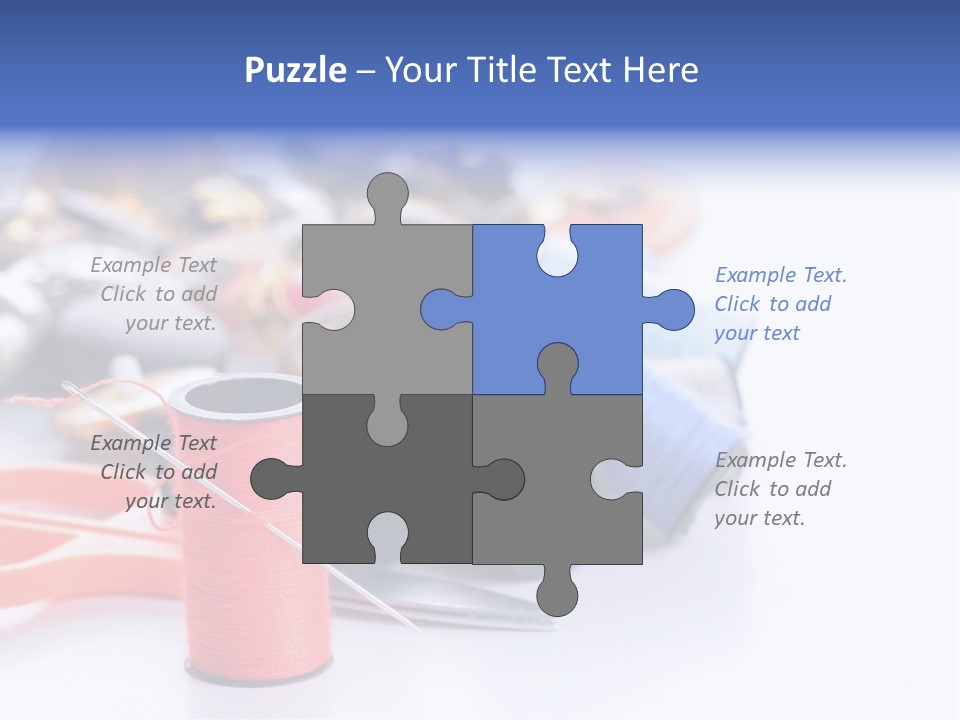 Needle Thread PowerPoint Template