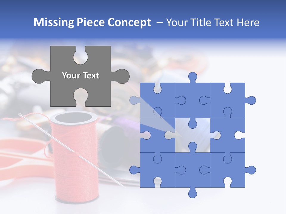 Needle Thread PowerPoint Template