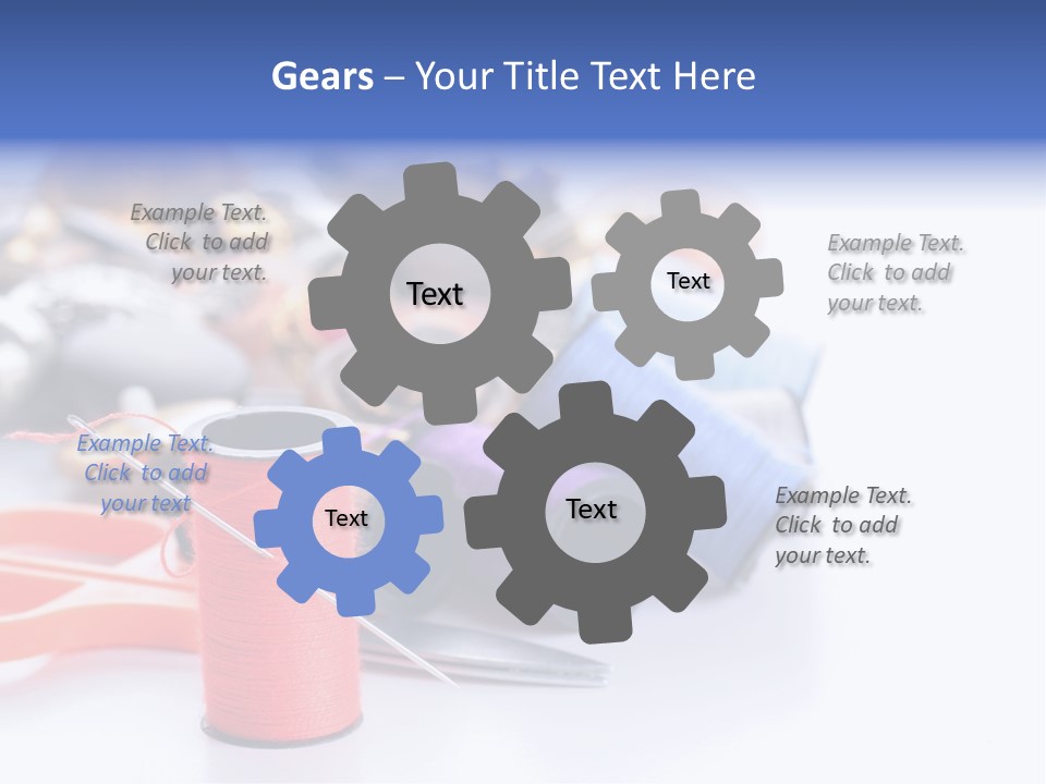 Needle Thread PowerPoint Template