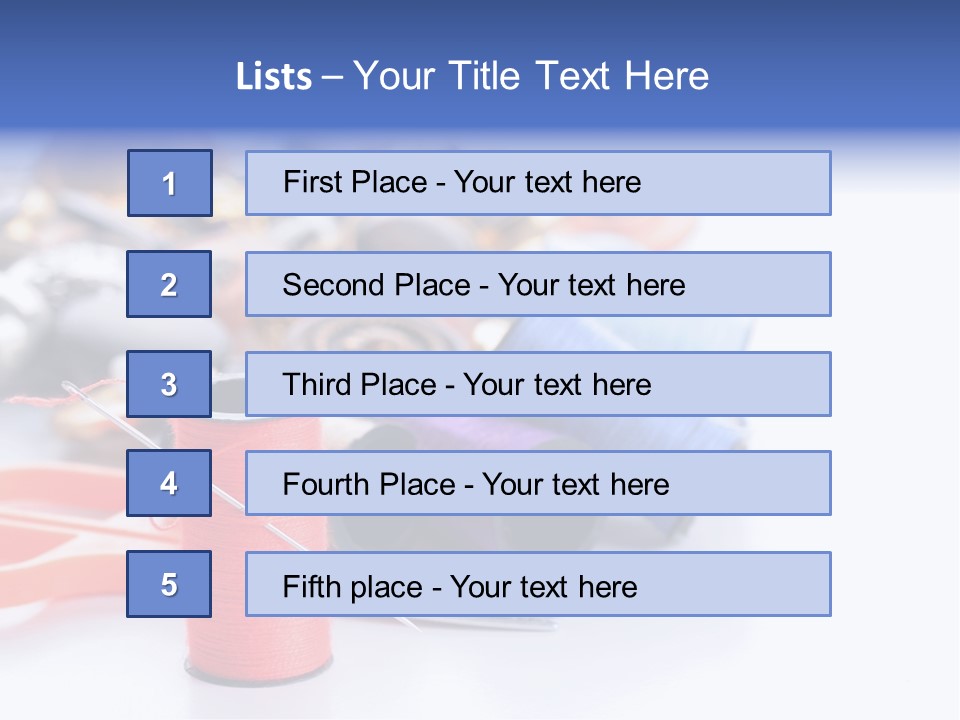 Needle Thread PowerPoint Template