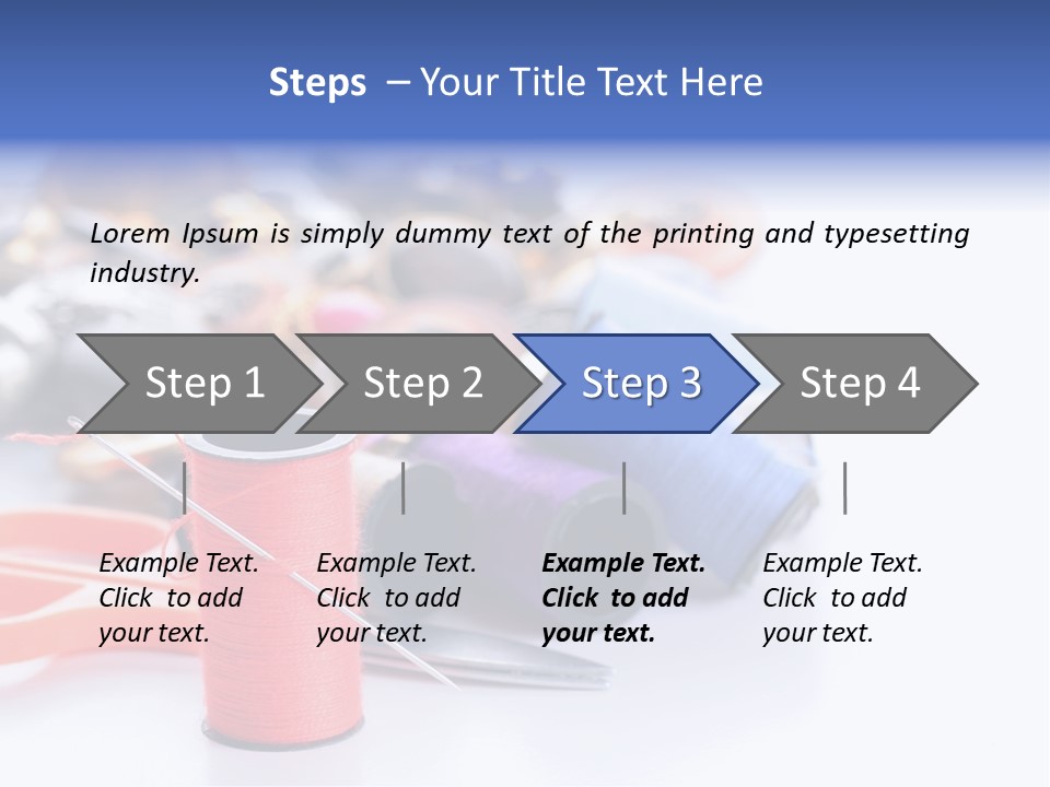 Needle Thread PowerPoint Template