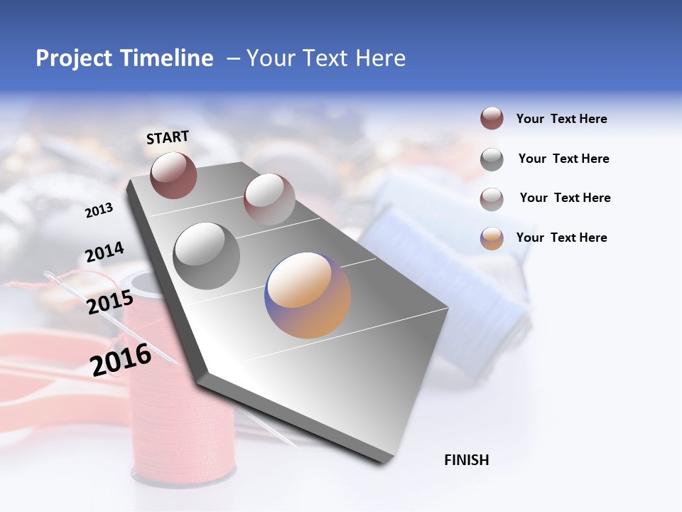 Needle Thread PowerPoint Template