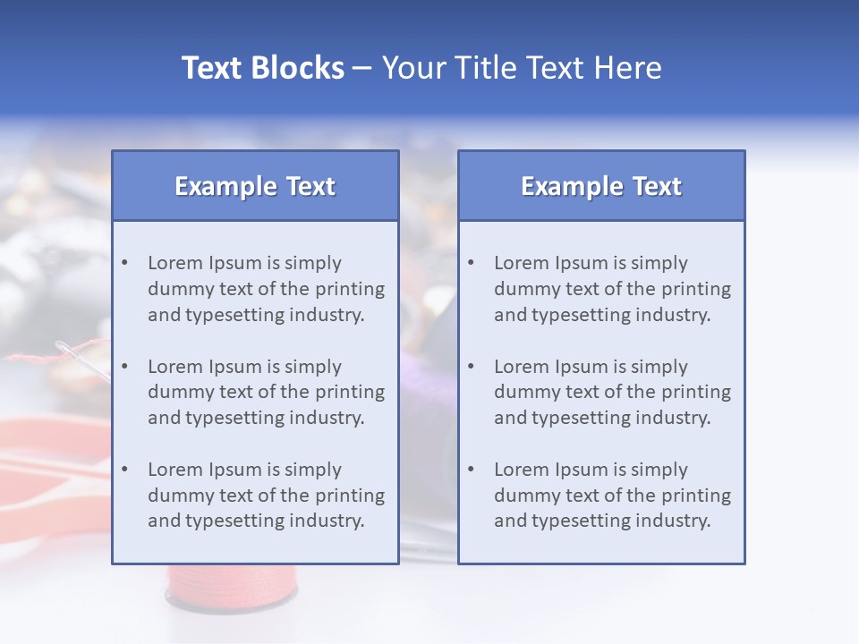 Needle Thread PowerPoint Template