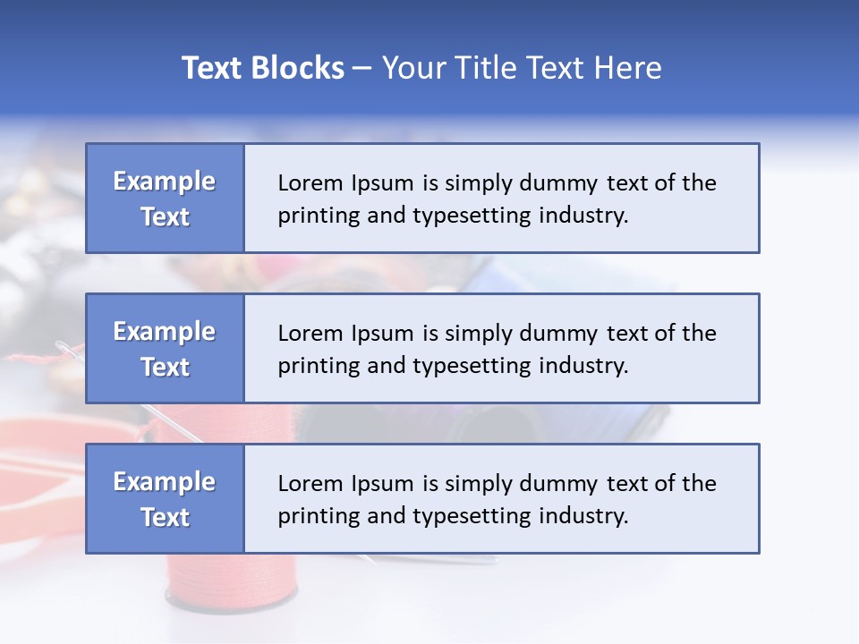 Needle Thread PowerPoint Template