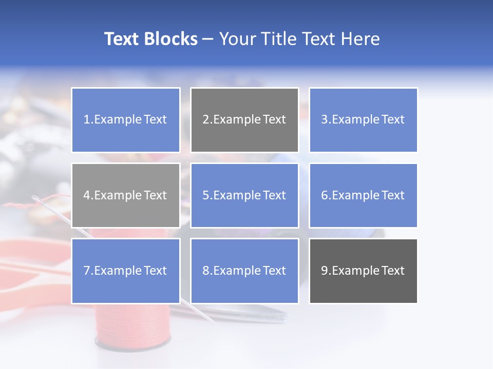 Needle Thread PowerPoint Template