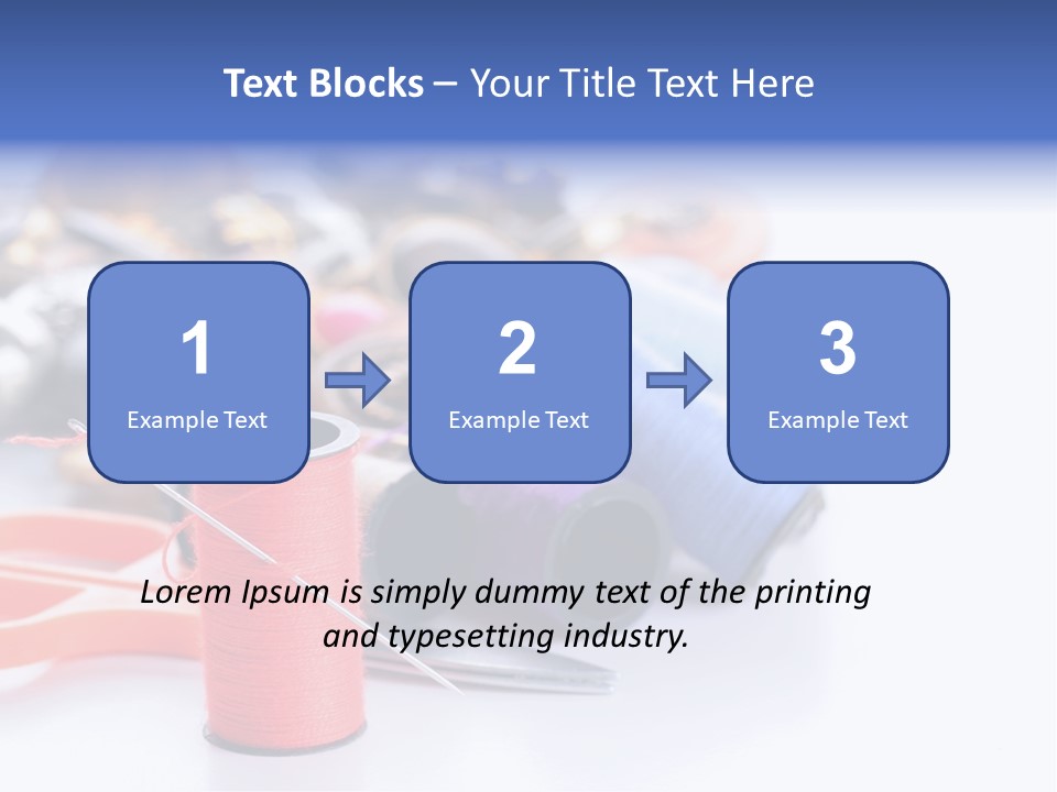 Needle Thread PowerPoint Template