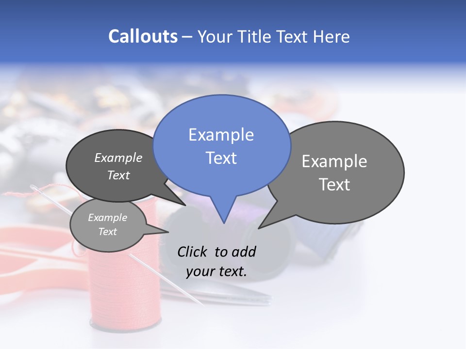Needle Thread PowerPoint Template