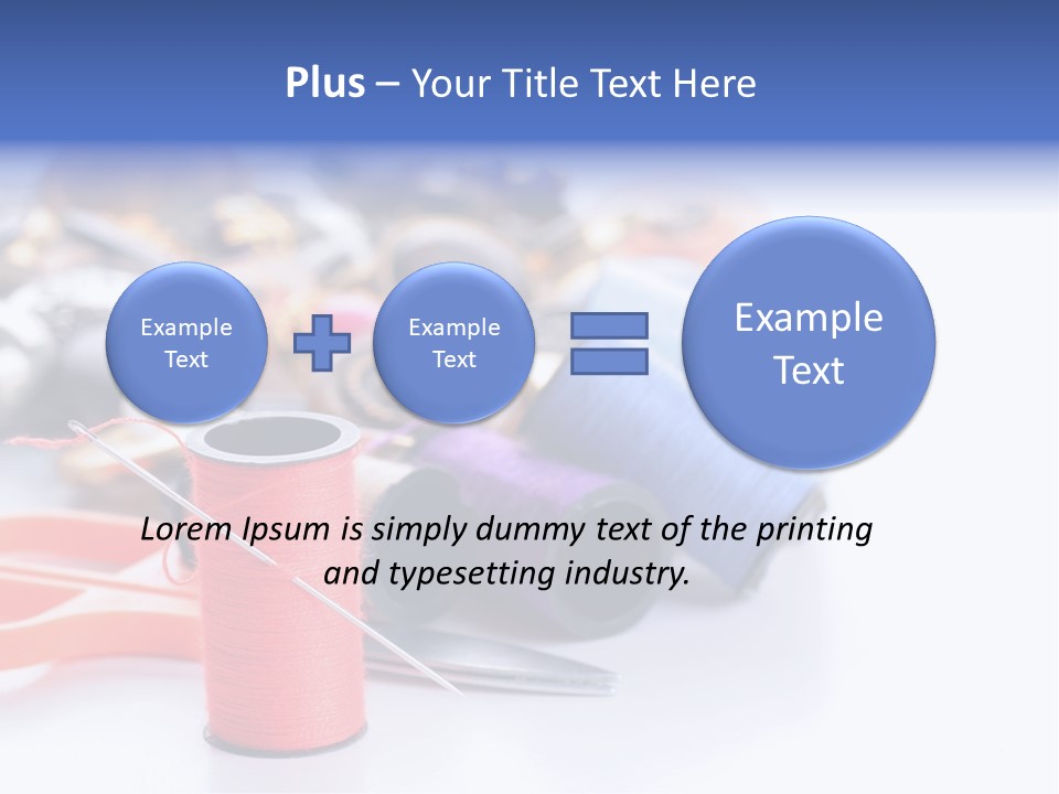 Needle Thread PowerPoint Template