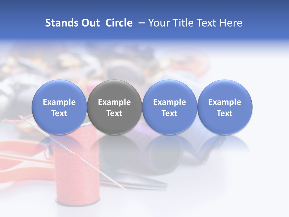 Needle Thread PowerPoint Template
