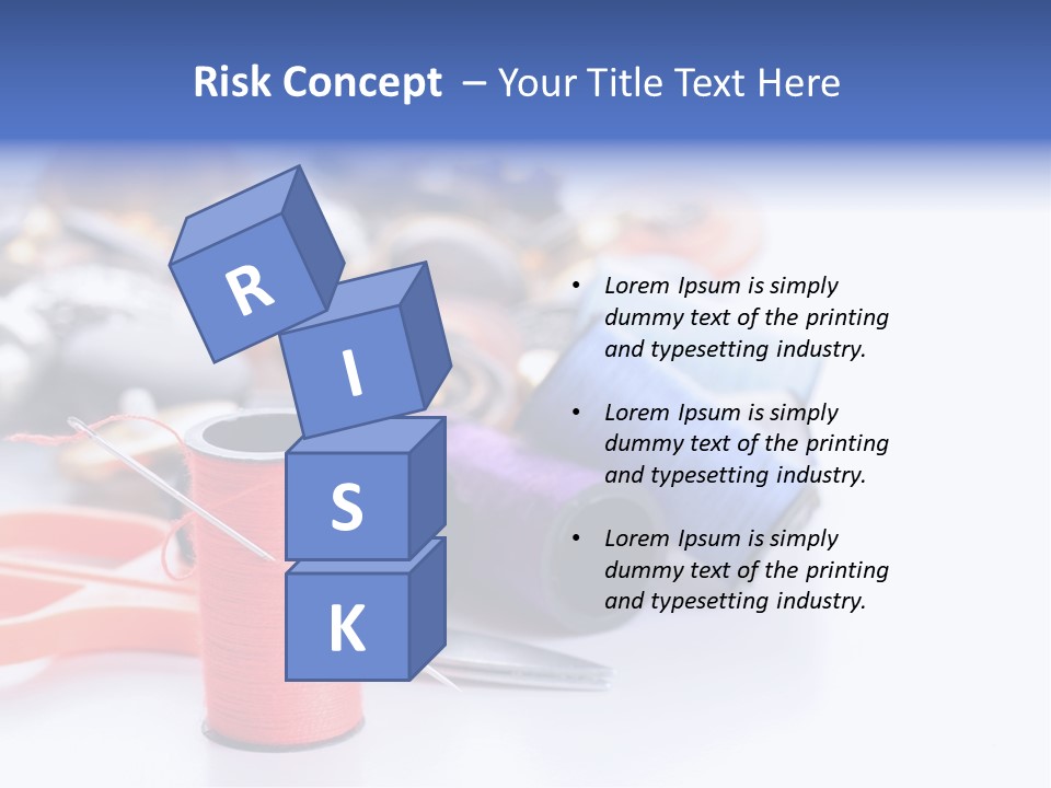 Needle Thread PowerPoint Template