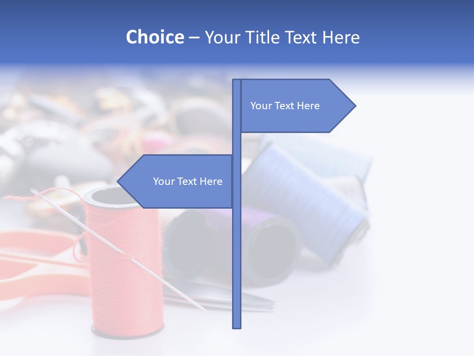 Needle Thread PowerPoint Template