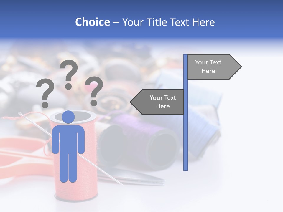 Needle Thread PowerPoint Template