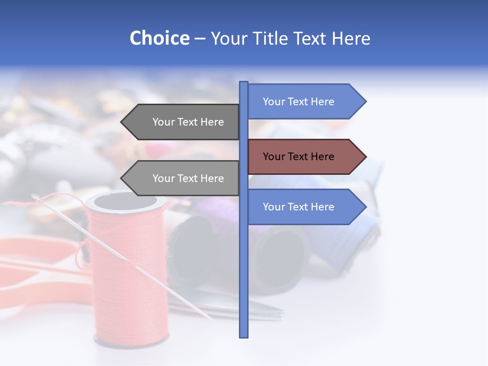 Needle Thread PowerPoint Template