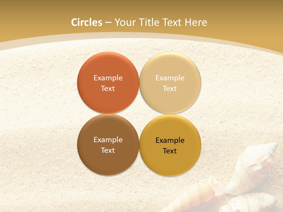 Sand And Sea Background PowerPoint Template