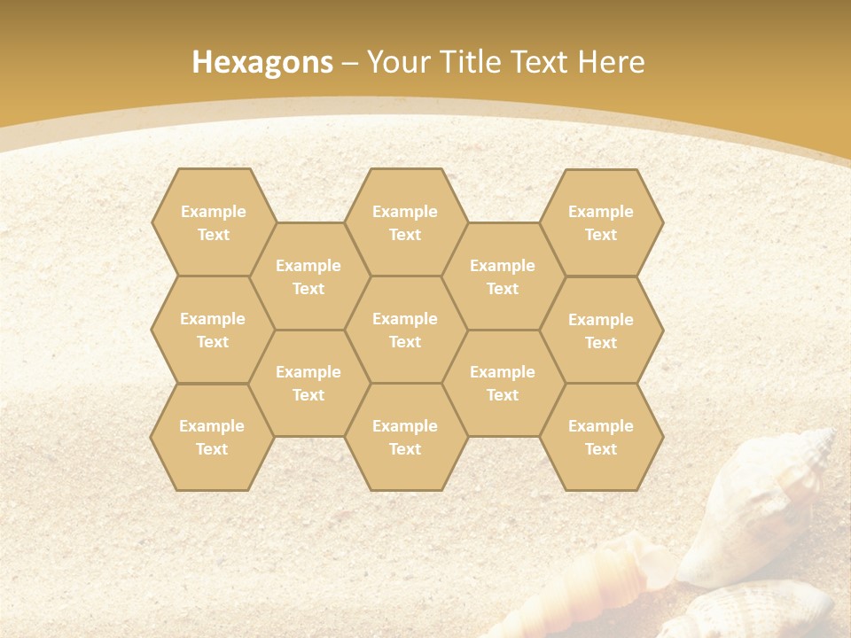 Sand And Sea Background PowerPoint Template