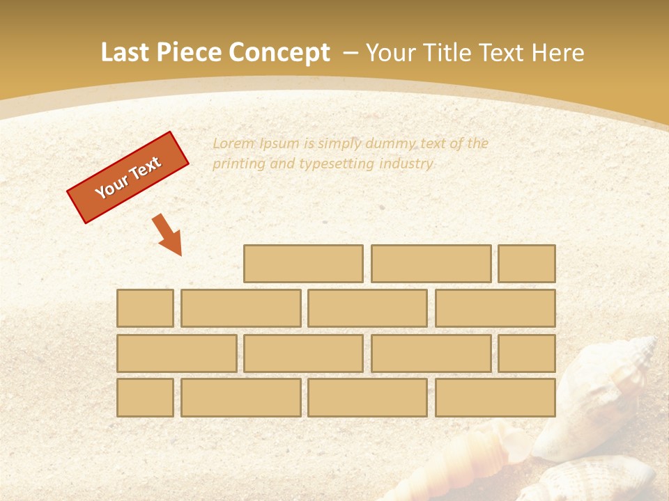 Sand And Sea Background PowerPoint Template
