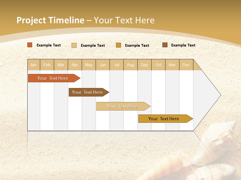 Sand And Sea Background PowerPoint Template