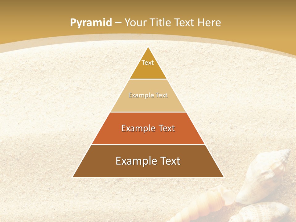 Sand And Sea Background PowerPoint Template