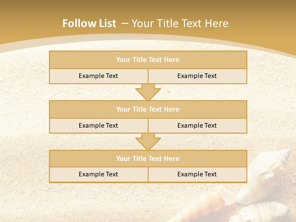 Sand And Sea Background PowerPoint Template