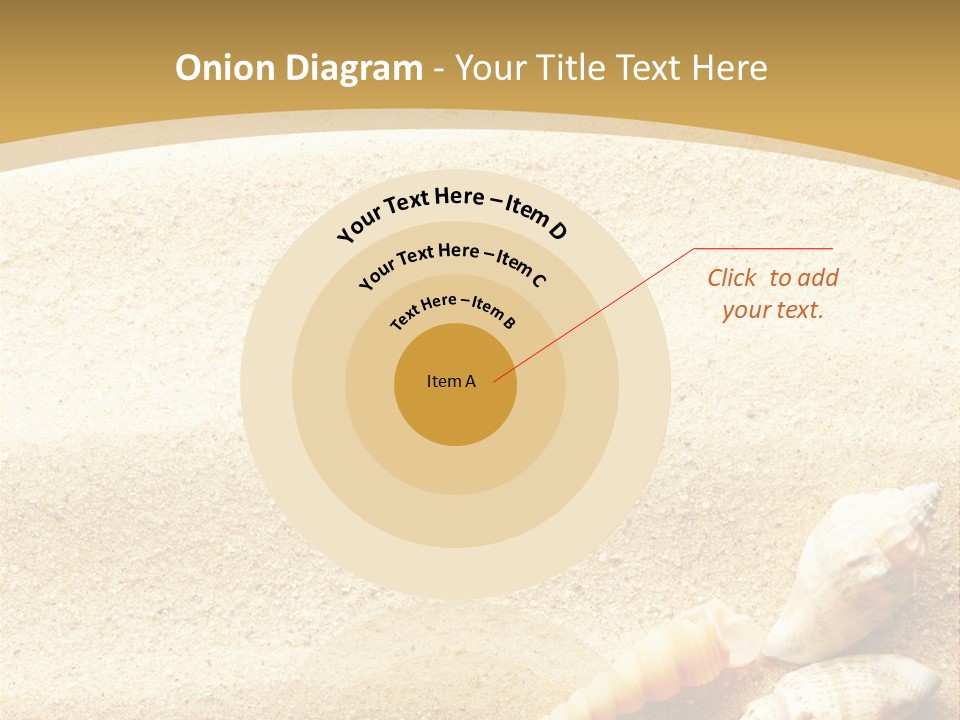 Sand And Sea Background PowerPoint Template