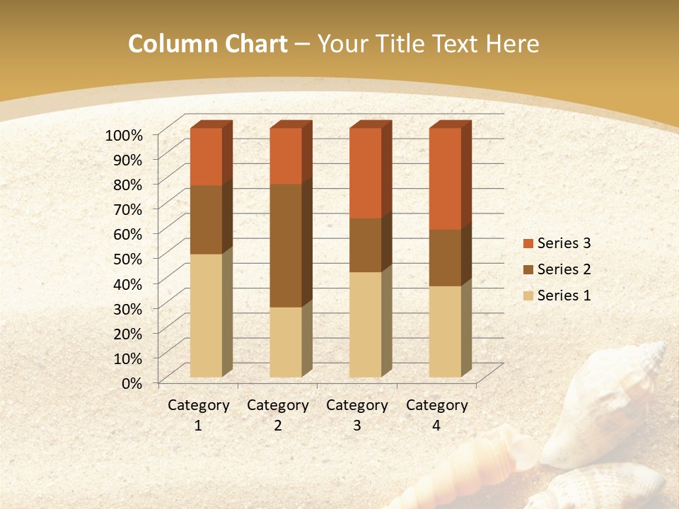 Sand And Sea Background PowerPoint Template