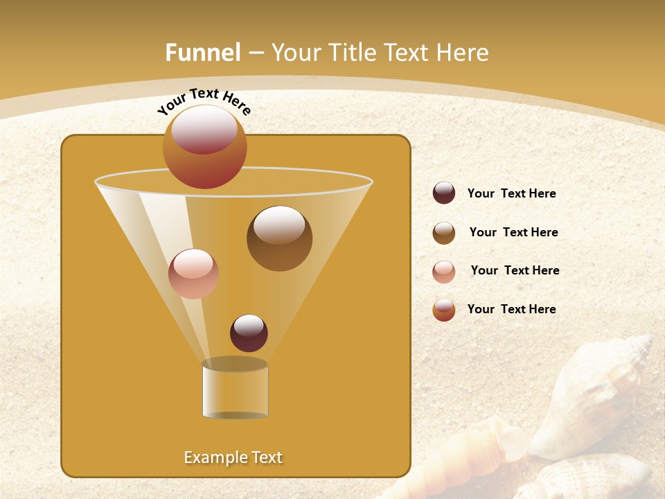 Sand And Sea Background PowerPoint Template