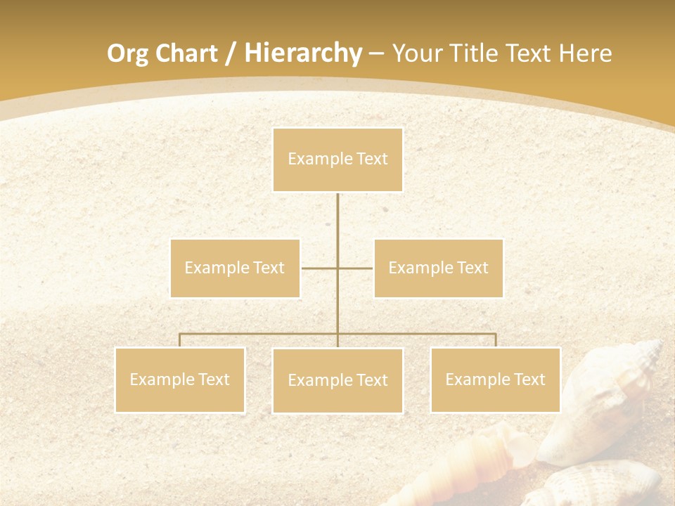 Sand And Sea Background PowerPoint Template