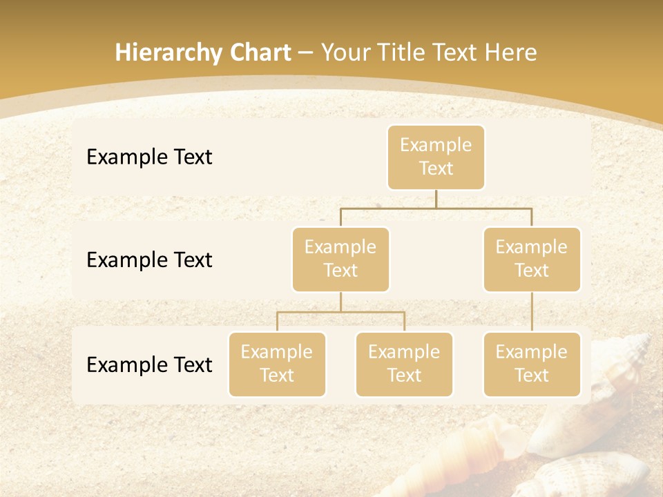 Sand And Sea Background PowerPoint Template