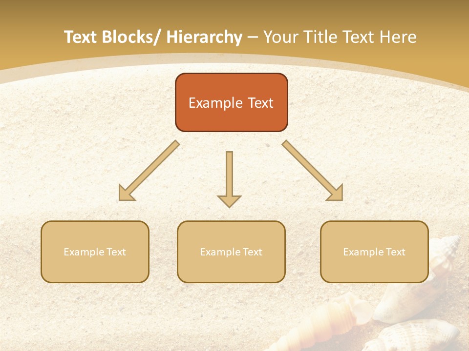 Sand And Sea Background PowerPoint Template